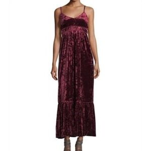 Romeo + Juliet Couture Velvet Maxi Dress Womens Medium Empire Waist Romantic NWT